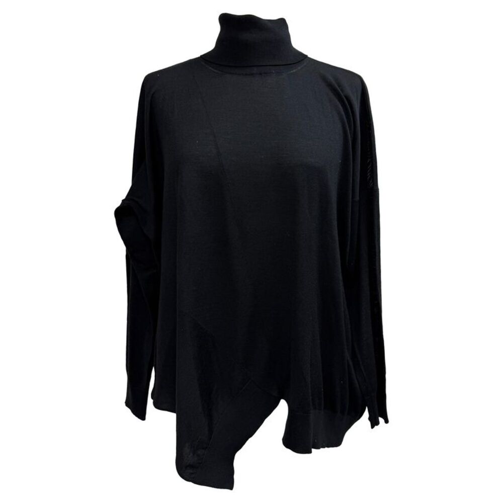 Stella McCartney Turtkeneck Sweater in Black Virgin Wool